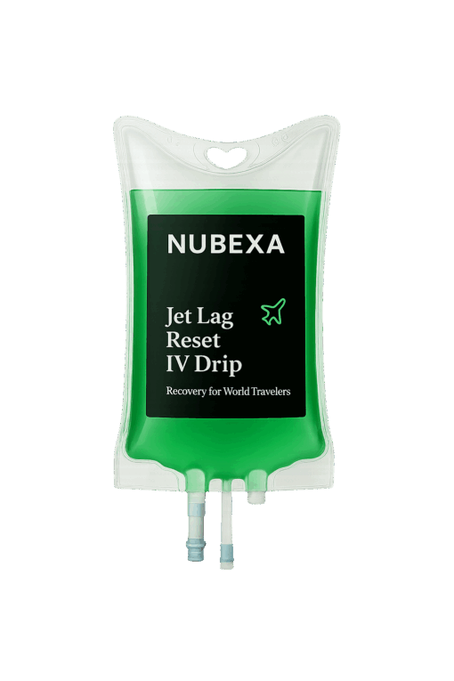 Nubexa Reset+ IV Drip – Jet Lag Recovery Formula