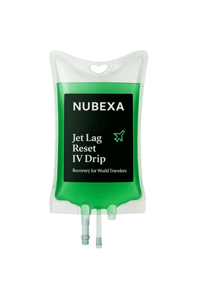 Nubexa Reset+ IV Drip – Jet Lag Recovery Formula